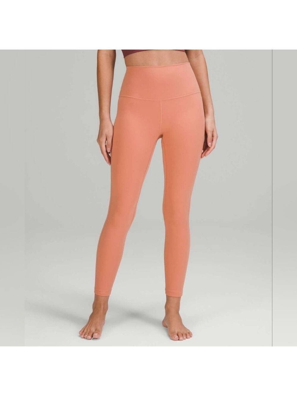 Lululemon Align High-Rise Pant 25" Pink Savannah size 6 in EUC